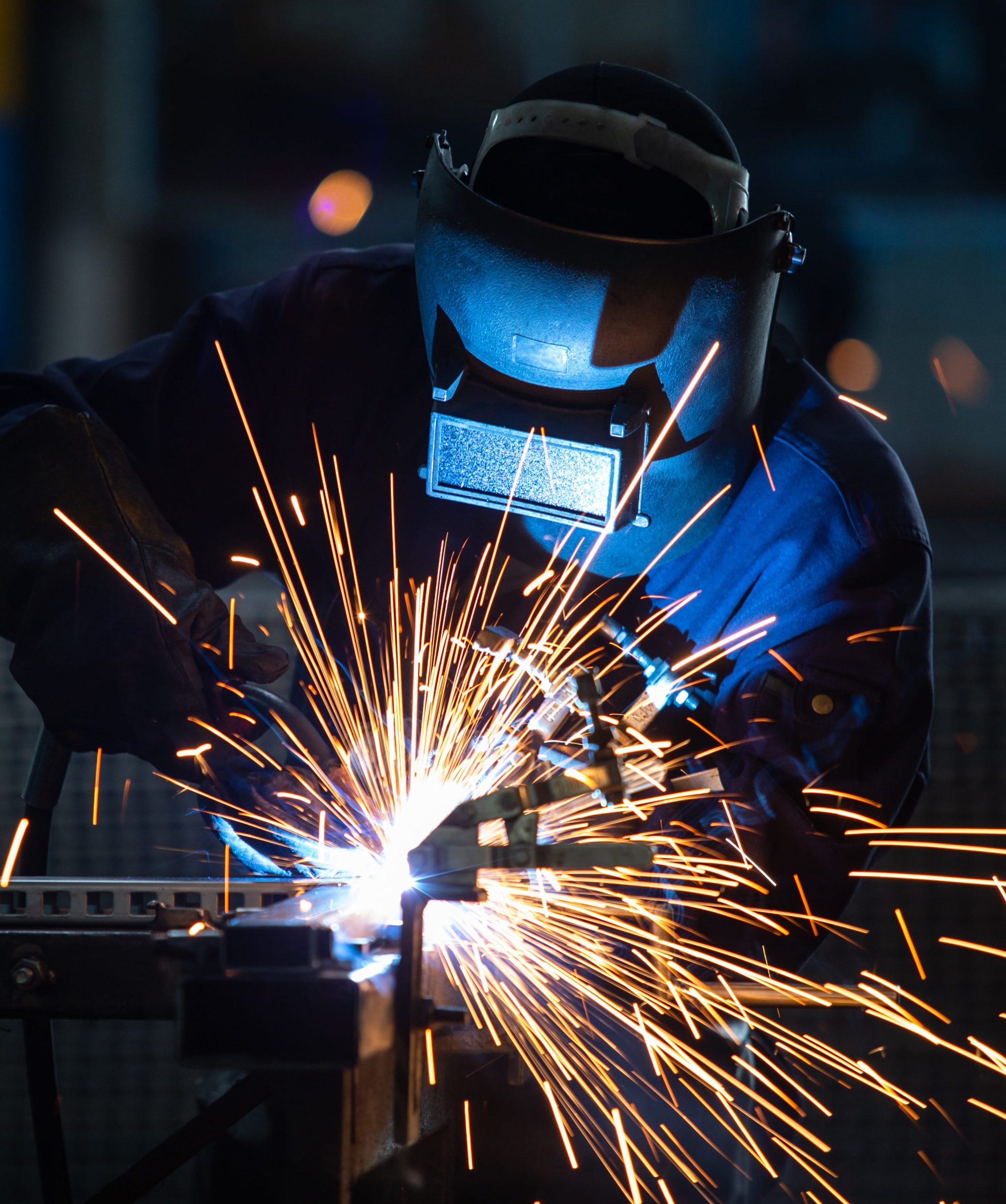 Close-up-of-metal-welding